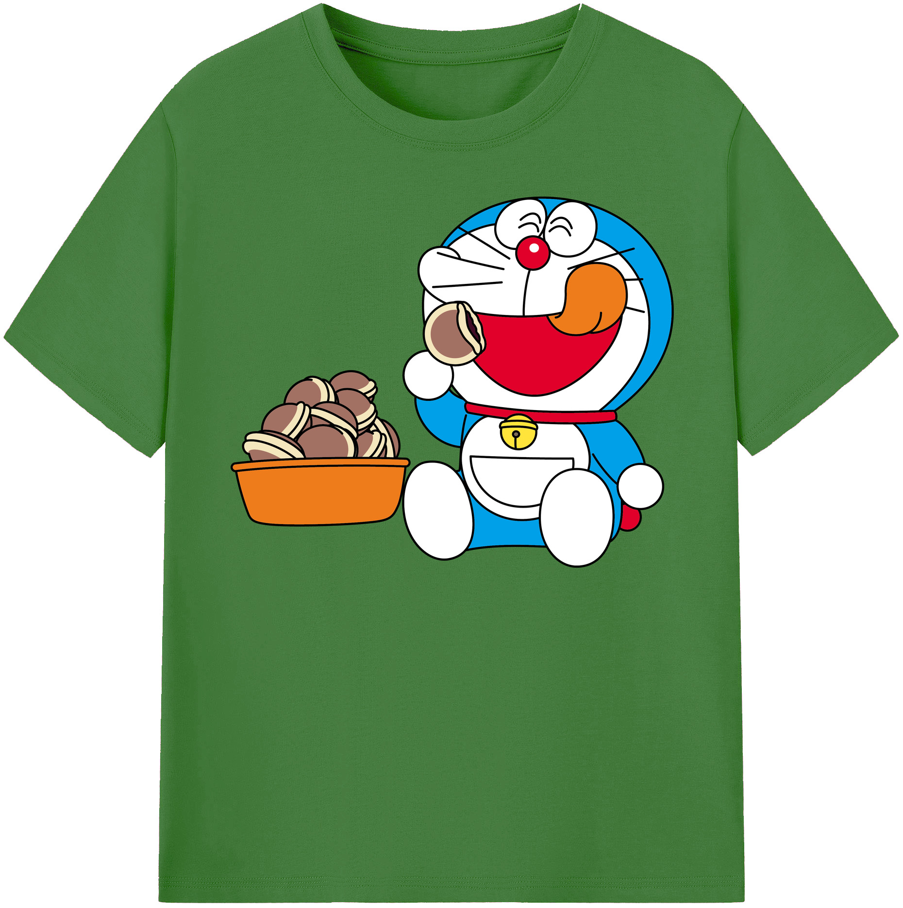 （画像用） ドラえもん Doraemon レディースカジュアルプリントTシャツ（綿100％）